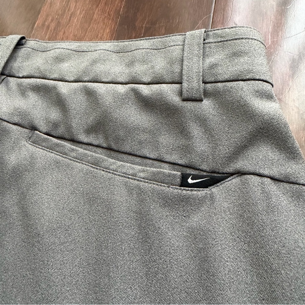Nike Men's Golf Pants Dri-Fit Size 32x34 Modern Fit Adjustable Ankle Cuffs Gray - Picture 8 of 10